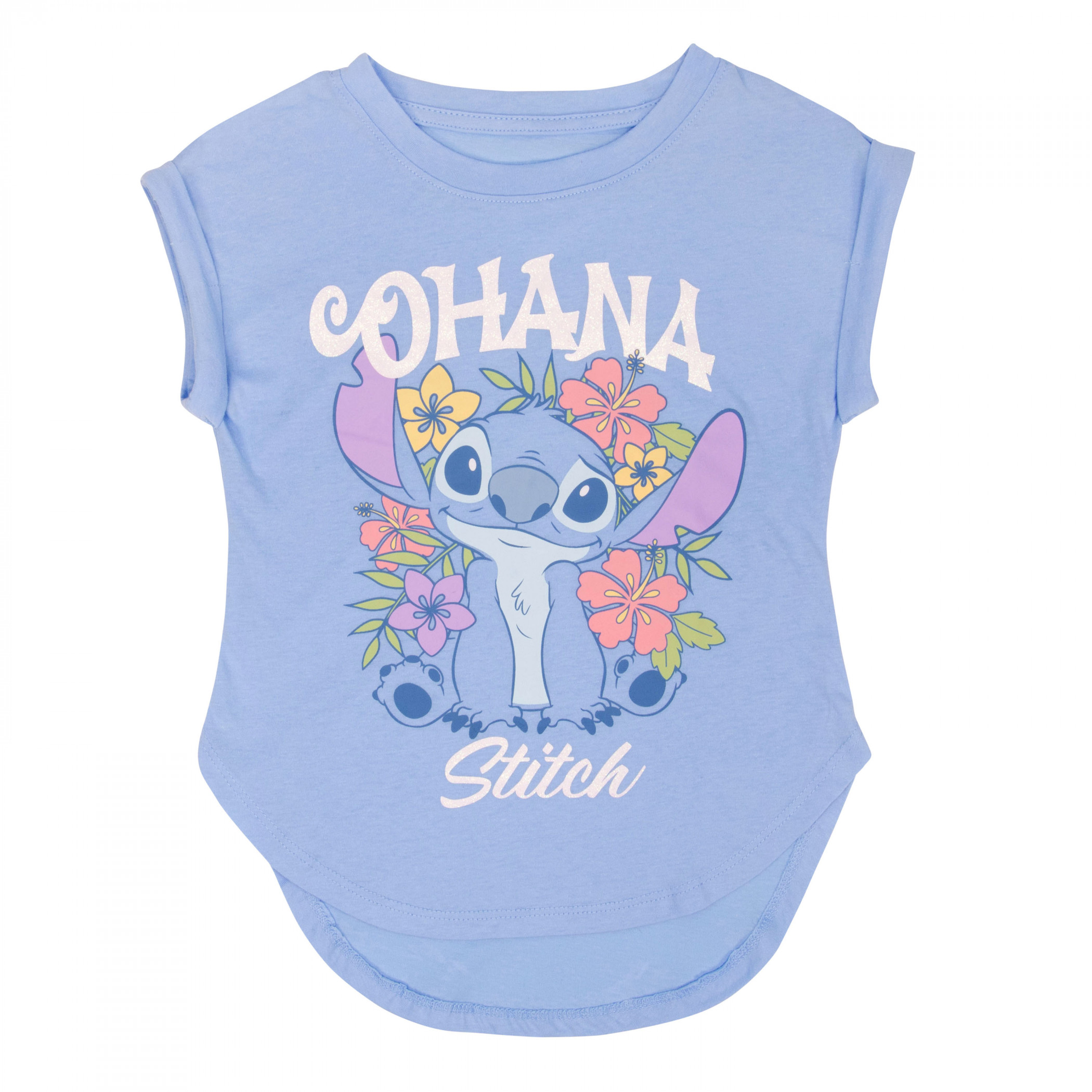 Lilo & Stitch Ohana Floral Girl's T-Shirt